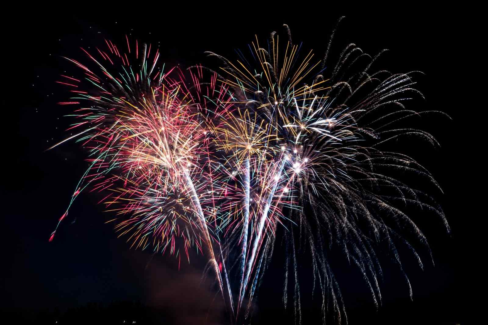 A contagem regressiva acabou - fogos de artifício